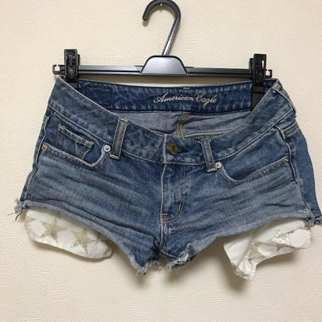 American Eagle(アメリカンイーグル)のmonika様♡専用 american eagle*デニムショートパンツ レディースのパンツ(ショートパンツ)の商品写真