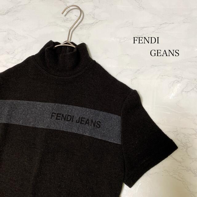 シャツ　FENDI genes サマーニット　半袖　フェンディ　黒　　激レア