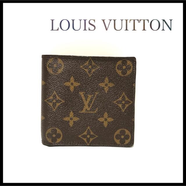 【美品】LOUISVUITTON ポルトフォイユマルコ　二つ折り財布　モノグラム折り財布
