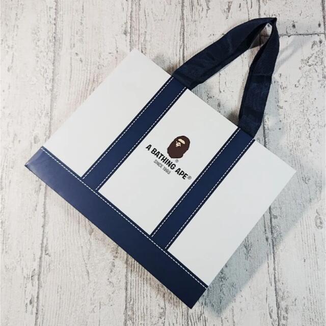 未使用☆A BATHING APE ショッパー ネイビー 1枚