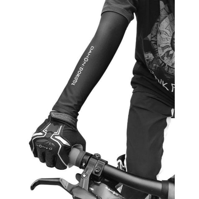 DAHON(ダホン)のDAHON ダホン　サイクリング/マラソン用　アームカバー　男女兼用　黒　L スポーツ/アウトドアの自転車(ウエア)の商品写真