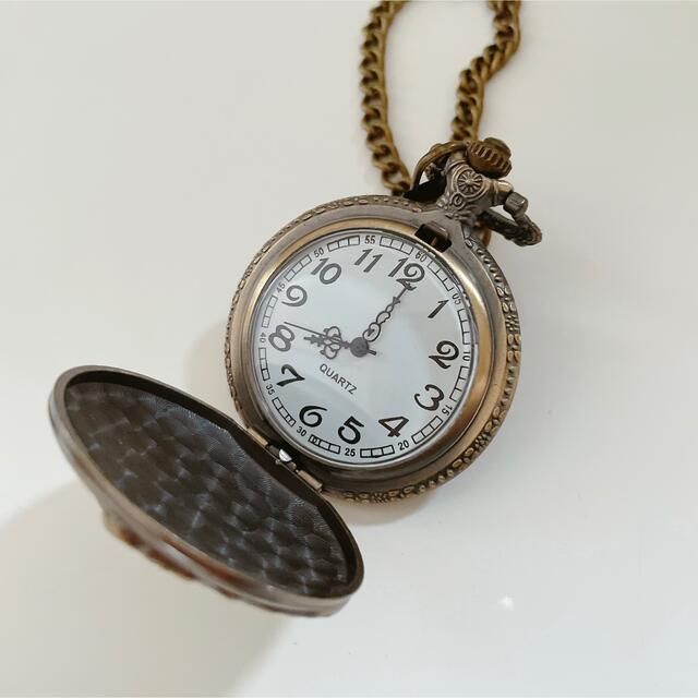 【新品】懐中時計　アンティーク　海外限定品★ 電車 メンズの時計(腕時計(アナログ))の商品写真