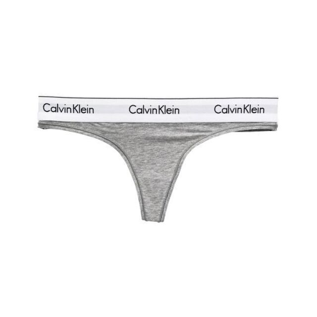 ck Calvin Klein(シーケーカルバンクライン)のカルバンクライン　レディース 上下セット　下着　Tバック　Lサイズ　グレー レディースの下着/アンダーウェア(ブラ&ショーツセット)の商品写真