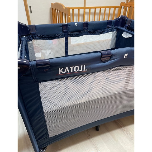 KATOJI(カトージ)の【新品】【未使用】KATOJI プレイヤード ベビーベッド キッズ/ベビー/マタニティの寝具/家具(ベビーサークル)の商品写真