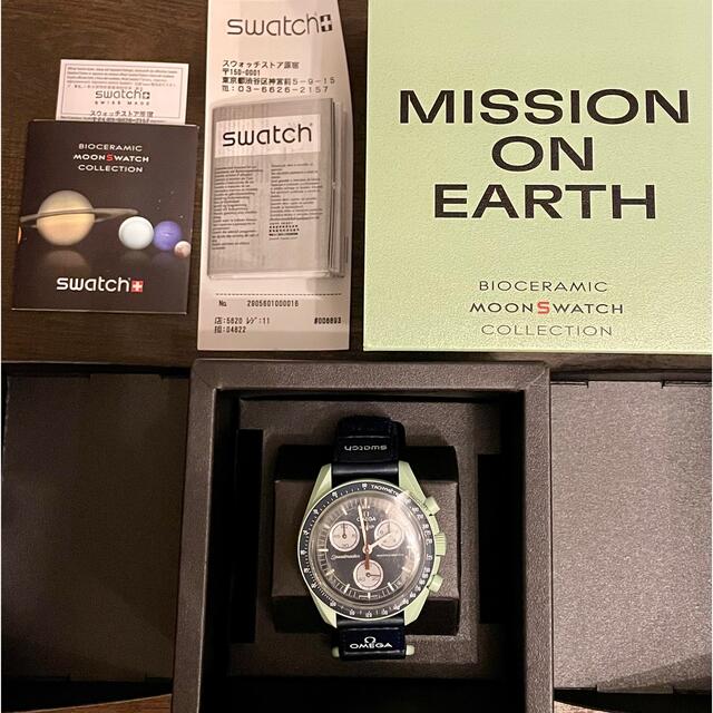 腕時計(アナログ)【新品】Swatch x Omega MISSION ON EARTH／オメガ