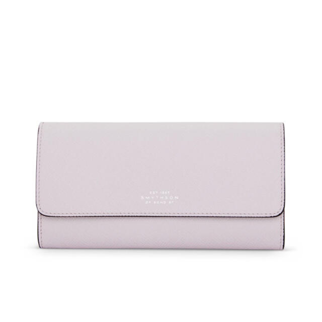 新品】Smythson スマイソン パナマ フラップタイプ 長財布 ラベンダー ...