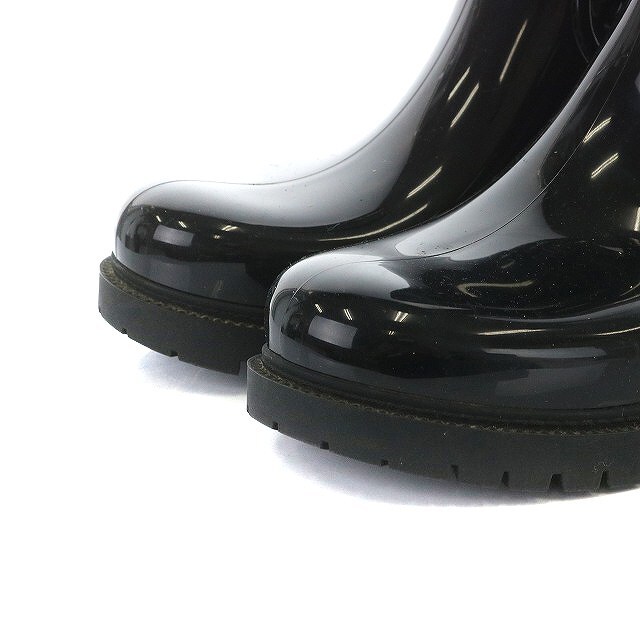 LOUIS VUITTON(ルイヴィトン)のルイヴィトン レインブーツ ロング モノグラム ドロップス 39 25cm 黒 レディースの靴/シューズ(レインブーツ/長靴)の商品写真