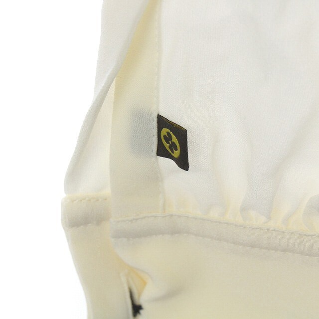 LOUIS VUITTON(ルイヴィトン)のルイヴィトン ブラウス カットソー 長袖 絹 シルク 36 S アイボリー レディースのトップス(シャツ/ブラウス(長袖/七分))の商品写真