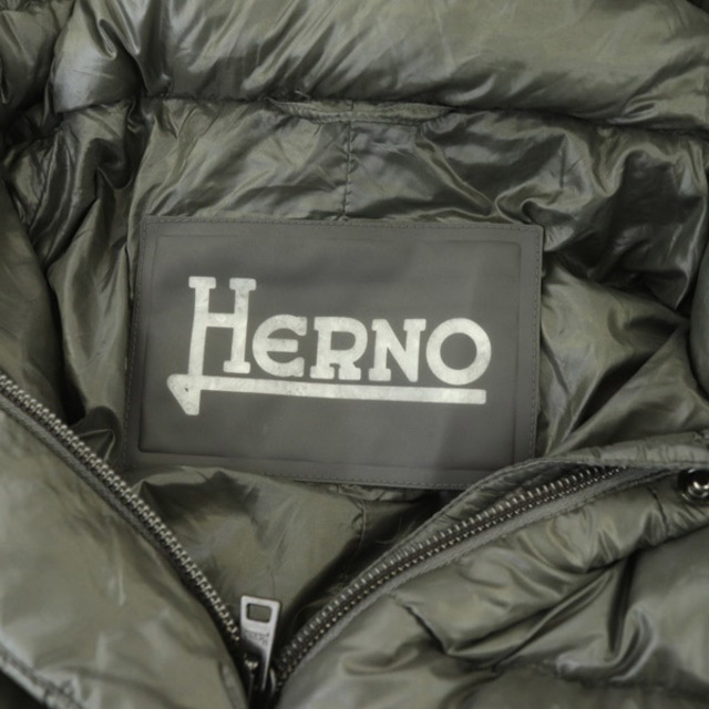 HERNO(ヘルノ)のヘルノ HERNO ダウンコート ロング フード アウター 38 グレー レディースのジャケット/アウター(ダウンコート)の商品写真