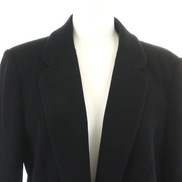 LEONARD(レオナール)のレオナール テーラードジャケット ウール シングル 9AR M 黒 レディースのジャケット/アウター(その他)の商品写真