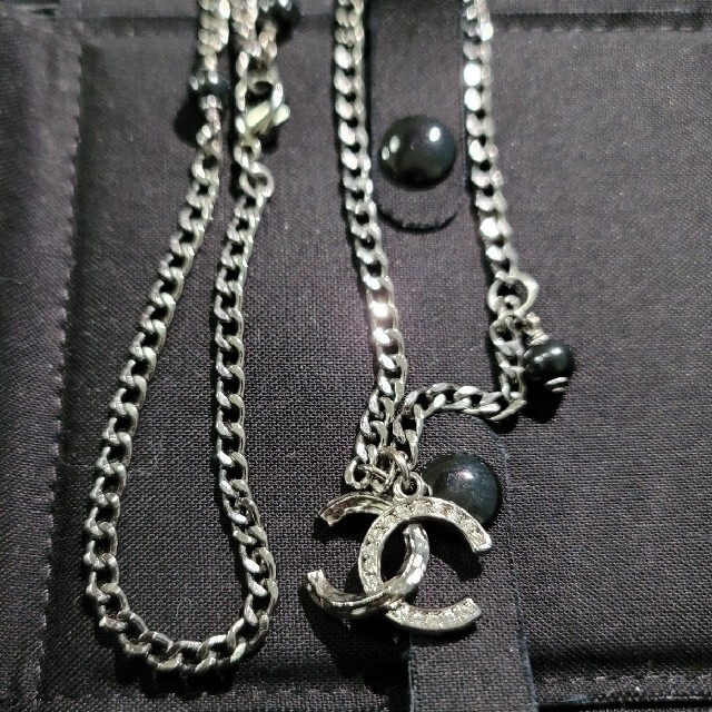 CHANEL シャネル ロゴ ネックレス パール