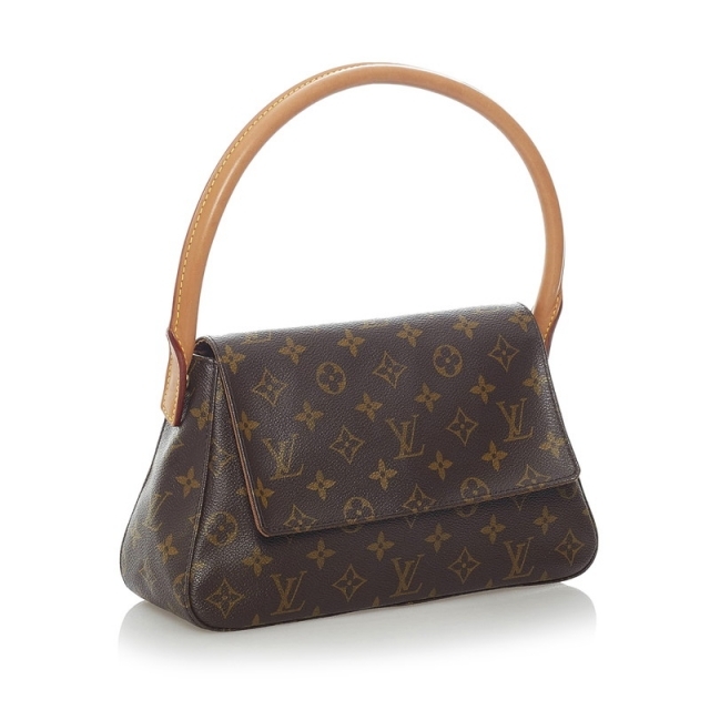 美品 ルイ ヴィトン モノグラム ミニルーピング ワンショルダーバッグ M51147 レザー レディース LOUIS VUITTON 【1-0065250】 1