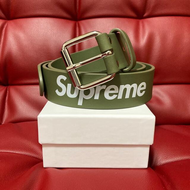 supreme repeat leather belt