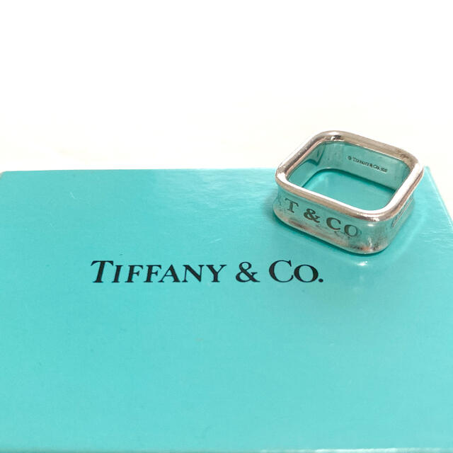 Tiffany スクエアリング silver 925 ナロー jockeyplaste.com