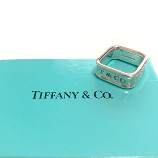 ティファニー(Tiffany & Co.)のTiffany スクエアリング　silver 925 ナロー(リング(指輪))