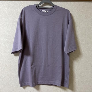 ユニクロ(UNIQLO)のユニクロ エアリズムコットンオーバーサイズTシャツ (5分袖) XL(Tシャツ/カットソー(半袖/袖なし))