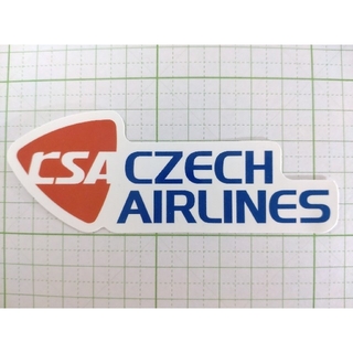 【442】チェコ航空 防水ステッカー(航空機)