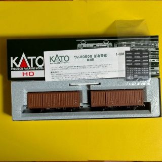 カトー(KATO`)のHO  KATO  ワム ８００００  ( ２両入 )  1－808  未走行(模型/プラモデル)