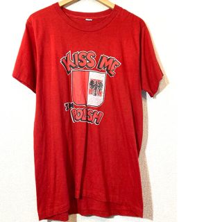 VINTAGE T-SHIRT★70'sVINTAGE★Tシャツ★USA製★赤(Tシャツ/カットソー(半袖/袖なし))