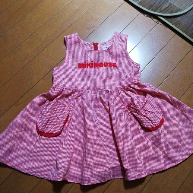 mikihouse(ミキハウス)のMIKI HOUSEレトロ.チェック柄スカート キッズ/ベビー/マタニティのキッズ服女の子用(90cm~)(スカート)の商品写真