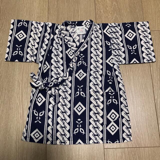 キッズ ベビー 甚平 綿100% 日本製 70 キッズ/ベビー/マタニティのベビー服(~85cm)(甚平/浴衣)の商品写真