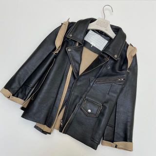 マルタンマルジェラ(Maison Martin Margiela)のMaison Martin Margiera ×H&M コラボ再構築ジャケット(ライダースジャケット)