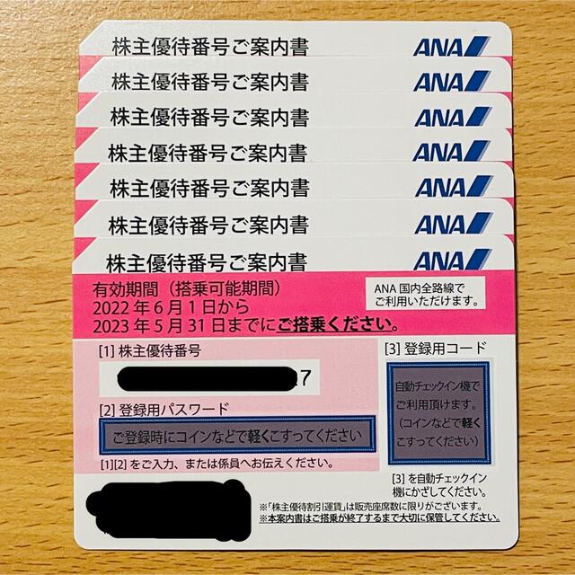 ANA 株主優待　番号ご案内書