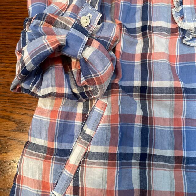 GAP(ギャップ)のGAP チェックシャツ130 新品タグ付き キッズ/ベビー/マタニティのキッズ服女の子用(90cm~)(Tシャツ/カットソー)の商品写真