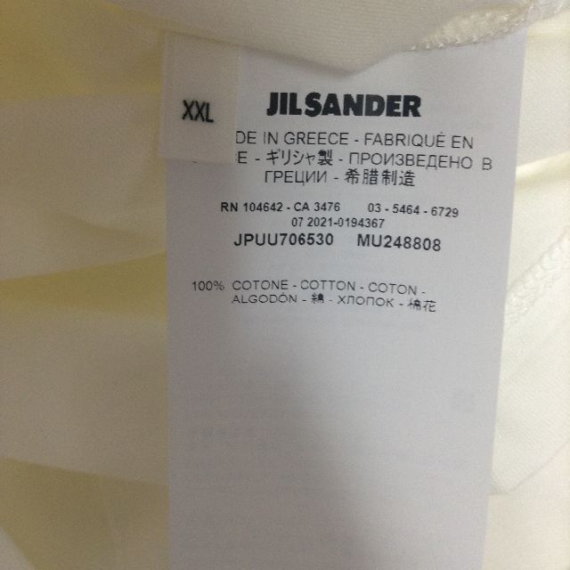 Jil Sander(ジルサンダー)の新品 XXL JIL SANDER 22ss パックTシャツ 白 バラ 3233 メンズのトップス(Tシャツ/カットソー(半袖/袖なし))の商品写真