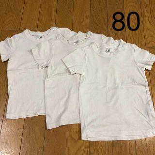 エイチアンドエム(H&M)のH&M 白Tシャツ　3枚セット(Ｔシャツ)