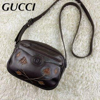 グッチ(Gucci)の【OLD GUCCI】希少デザイン　カメラバッグ　ミニバッグ　GGロゴ　リザード(ショルダーバッグ)