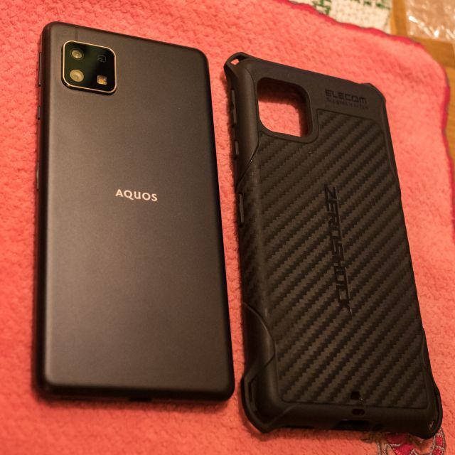 AQUOS sense4 basic + ZEROSHOCKスマートフォン/携帯電話