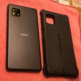 シャープ(SHARP)のAQUOS sense4 basic + ZEROSHOCK(スマートフォン本体)