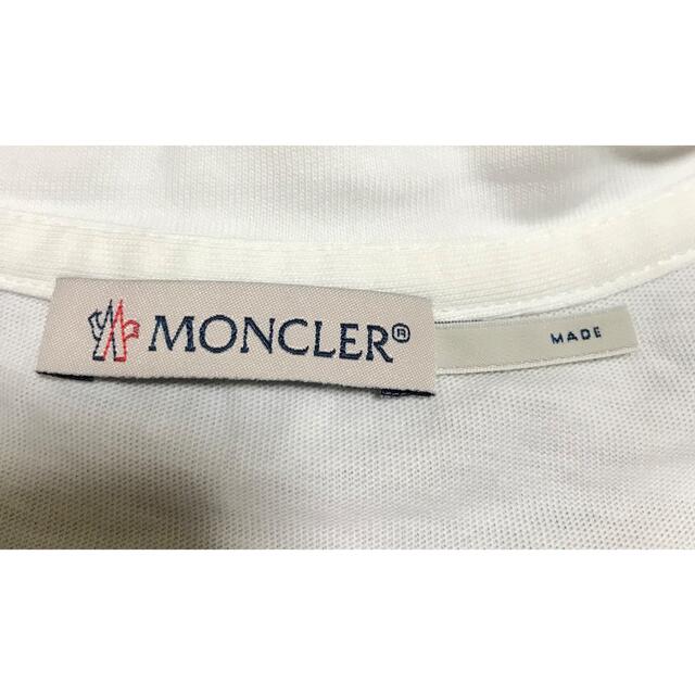 MONCLER(モンクレール)のSALE mocler メタリックロゴ　ワッペンtシャツ  レディースのトップス(Tシャツ(半袖/袖なし))の商品写真