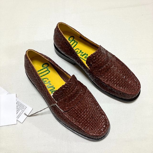 MARNI - 新品 41 22ss MARNI ウーブンレザーローファー 3073の MARNI - 新品 41 22ss MARNI ウーブンレザーローファー 3073の