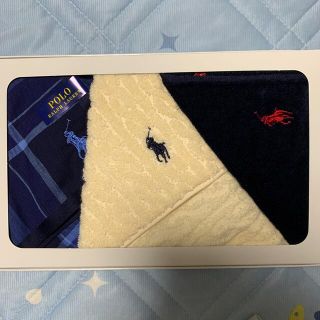 ポロラルフローレン(POLO RALPH LAUREN)のラルフローレン 未使用品 タオル 3点セット(ハンカチ/ポケットチーフ)