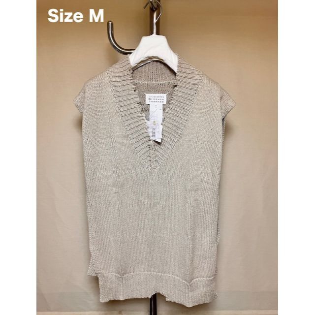 【5%OFF】 Maison Martin Margiela - 新品 M マルジェラ 22ss オーバサイズ ベスト 3205 Tシャツ+カットソー(半袖+袖なし)