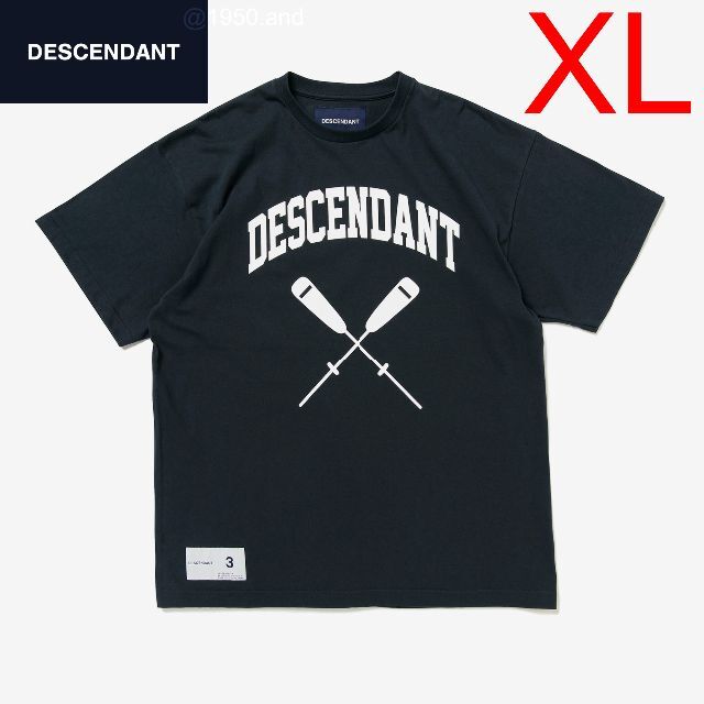 DESCENDANT PADDLE SS Tシャツ ネイビー 4 XL 新作