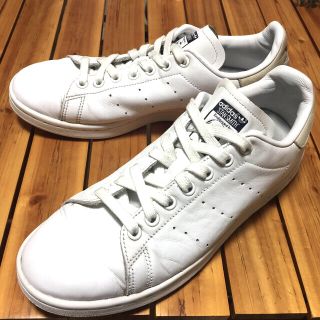 アディダス(adidas)のadidas STANSMITH ホワイト/ベージュ 26 天然本革(スニーカー)