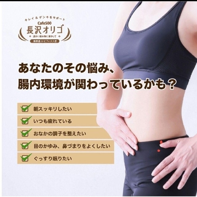 長沢オリゴ　Cafe500 260g×２ (新品未開封) 食品/飲料/酒の健康食品(その他)の商品写真
