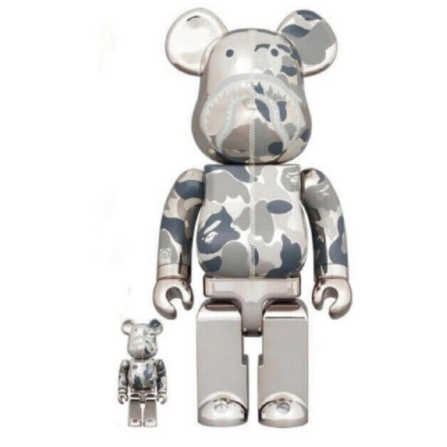 BE@RBRICK BAPE CAMO SHARK 400% 100% セット