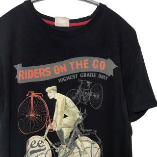 リー(Lee)の【希少】リー Lee Tシャツ ヴィンテージ XL 黒 ヴィンテージ 輸入古着(Tシャツ(半袖/袖なし))