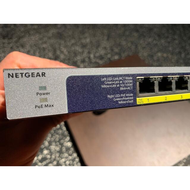 通電確認済みNETGEAR gs108pp