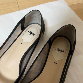 FENDI フェンディ コリブリ フラットバレエシューズ 39D 26cm-