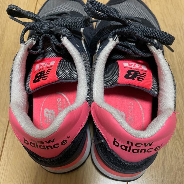 New Balance(ニューバランス)のニューバランス　ネイビーピンク　23.5センチ　そこそこ綺麗☆  レディース レディースの靴/シューズ(スニーカー)の商品写真