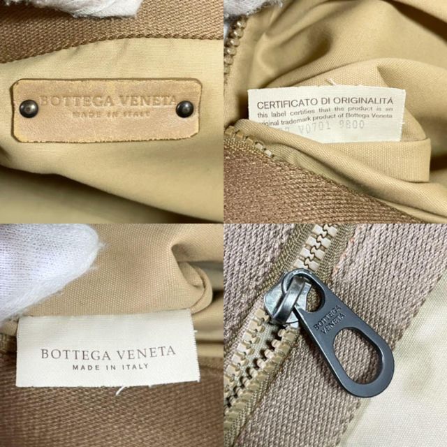 【BOTTEGA VENETA】大容量　マルコポーロ　PVC 茶色系 8