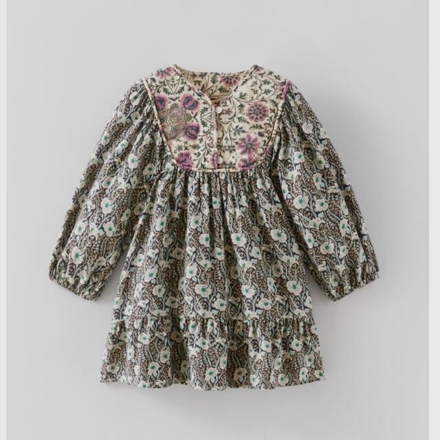 ZARA KIDS - ZARA新品未使用パッチワークデザインワンピースの通販 by ...