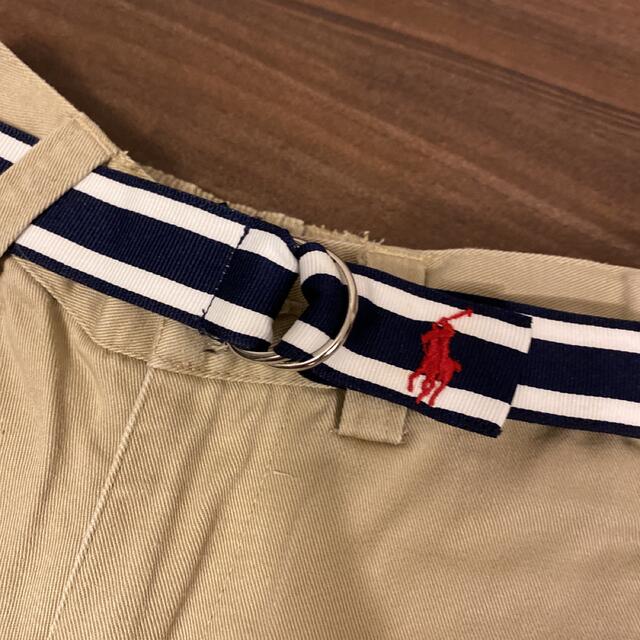 POLO RALPH LAUREN(ポロラルフローレン)のラルフローレン　ベルト付きハーフパンツ　80サイズ キッズ/ベビー/マタニティのベビー服(~85cm)(パンツ)の商品写真