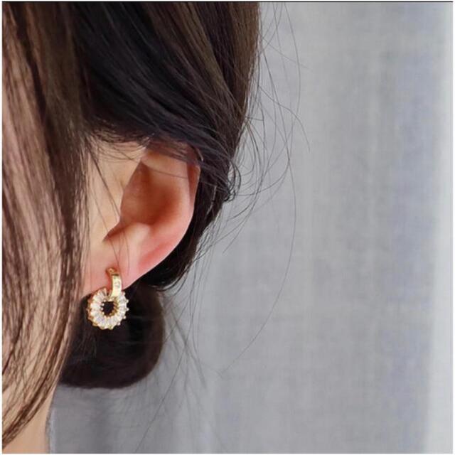 AHKAH(アーカー)のtiny cubic zirconia14 18k coating⚪︎s925 レディースのアクセサリー(ピアス)の商品写真