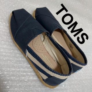 トムズ(TOMS)のTOMS トムス　ストライプ　スリッポン　22 22.5(スリッポン/モカシン)